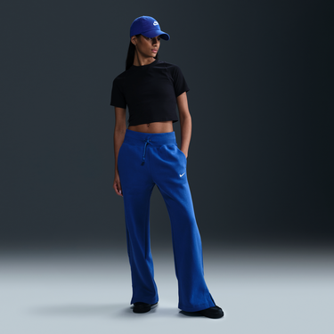 Спортни панталони Nike Nike Sportswear Phoenix Fleece High-Waisted Wide-Leg Pants Синьо | DQ5615-480, 1