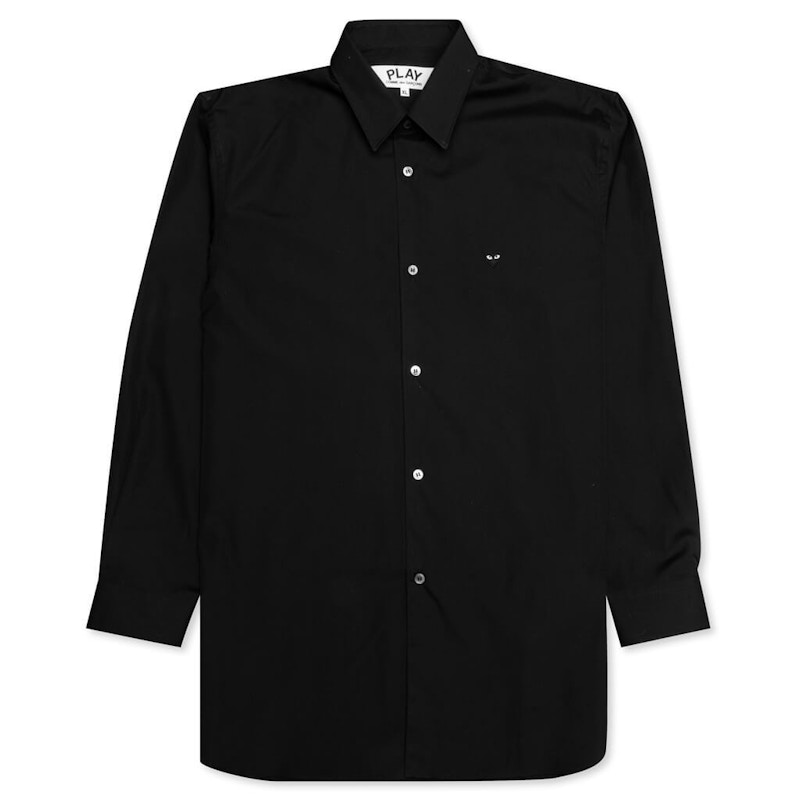 Риза Comme des Garçons Small Emblem Button Up Shirt Черно | AZ-B014-051-1, 0