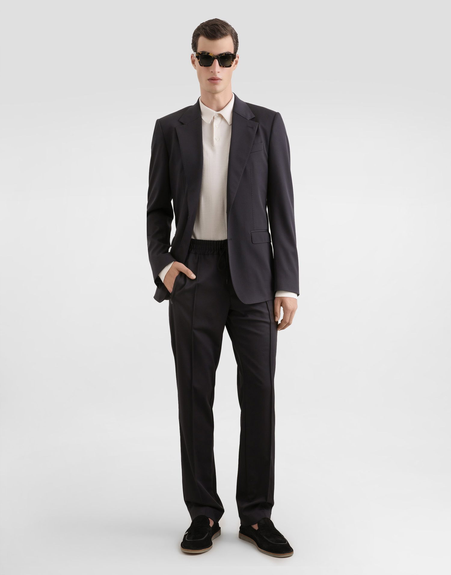 Спортни панталони Dolce & Gabbana Wool Canvas Jogging Trousers Черно | GP147TFUBGZN0999, 1