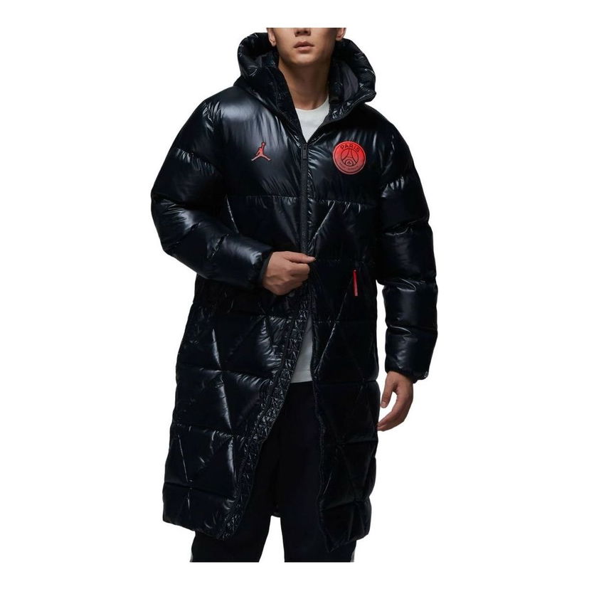 Пухо яке Jordan Jordan Paris Saint-Germain Loose Parka Черно | FV7743-045