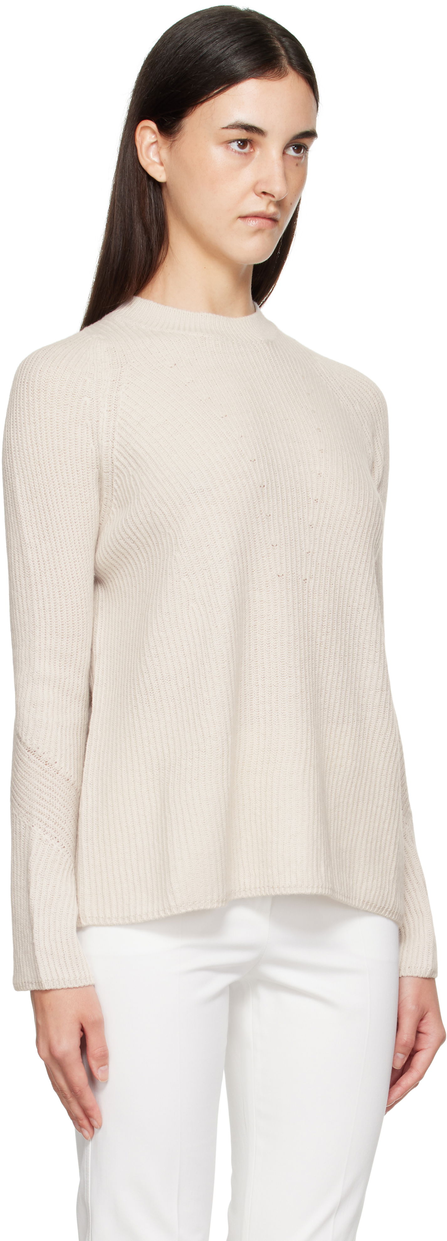 Пуловер Max Mara Max Mara Molveno Knit Sweater Бежово | 2529366121600, 1