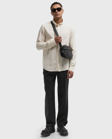 Риза Les Deux Konrad Stripe Textured Button-Down Shirt Бяло | 1000067-215, 1
