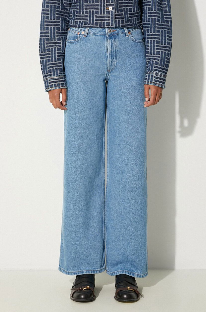 Дънки A.P.C. High Waist Jeans Синьо | COHCW.F09181.IAL