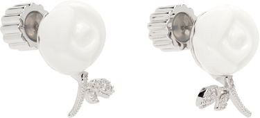 Обеци SHUSHU/TONG YVMIN Edition Ceramic Rose Earrings Бяло | 25645WHT00DLR, 1