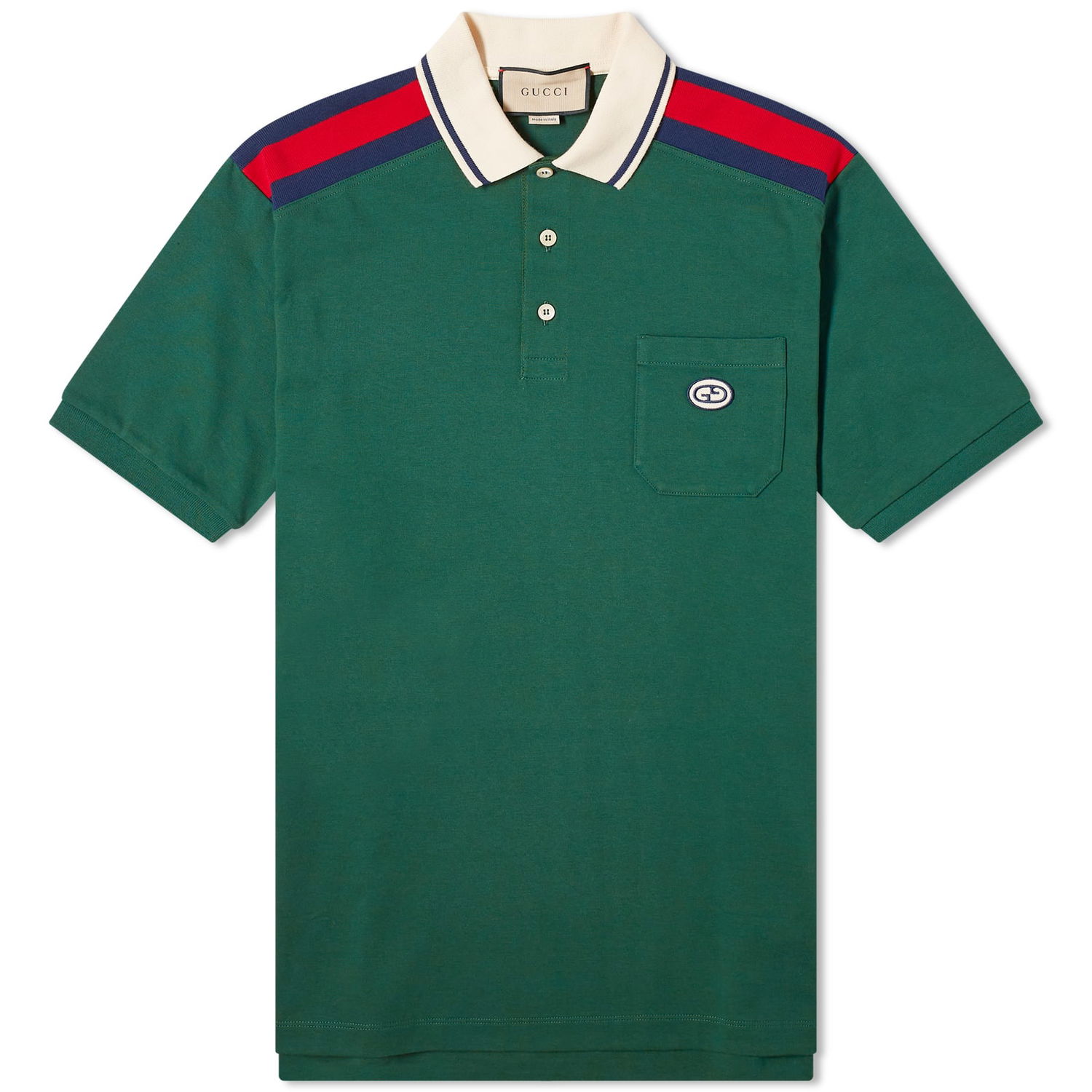 Поло тениска Gucci GRG Logo Polo Shirt Зелено | 737656-XJF4V-3754, 0