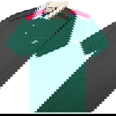 Поло тениска Gucci GRG Logo Polo Shirt Зелено | 737656-XJF4V-3754, 0
