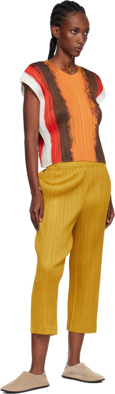 Тениска Pleats Please Issey Miyake PLEATS PLEASE ISSEY MIYAKE Pleated Short Sleeve Brushstroke Top Многоцветен | PP58JK672, 3