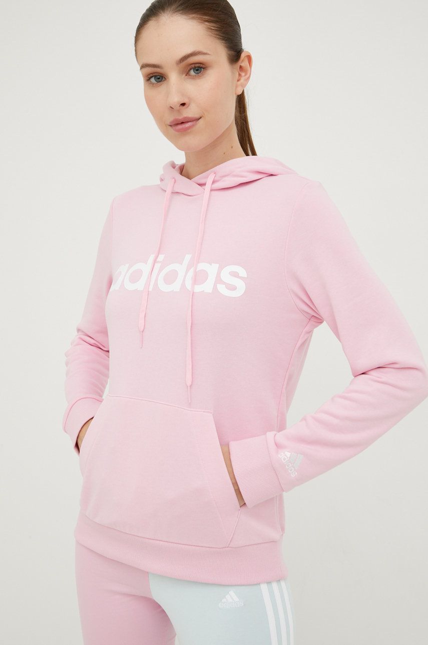 Суитчър adidas Originals Linear French Terry Hoody Розово | HL2086, 0