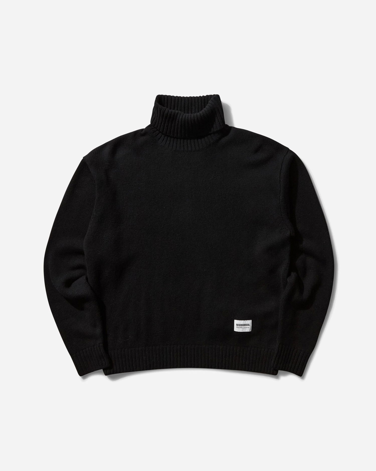 Пуловер Neighborhood Turtleneck Sweater Черно | 242FUNH-KNM02 BK, 0