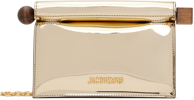 Дамска чанта Jacquemus La Casa 'La petite pochette Rond Carré' Clutch Бежово | 24H241BA392-3134