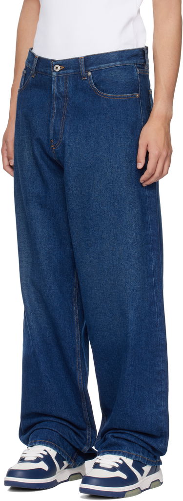 Дънки Off-White Off-White Loose Fit Jeans Синьо | OMYA180C99DEN0024400, 3
