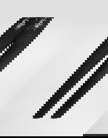 Дънки Dolce & Gabbana Dolce & Gabbana Crystal-Embellished Denim Trousers Черно | GYJCCZG8OM7S9001, 0