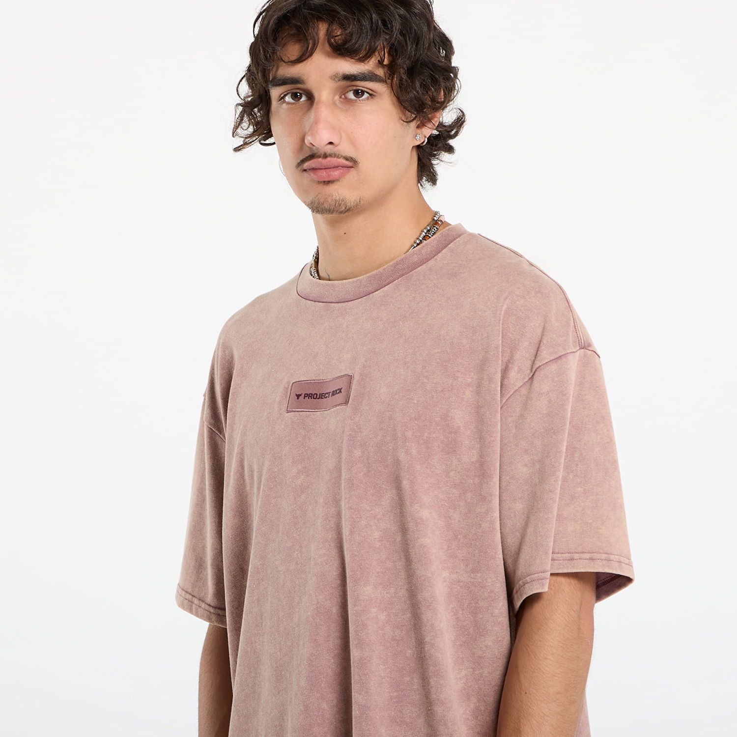 Тениска Under Armour Project Rock Hwt OS Tee Розово | 6006763-651, 1