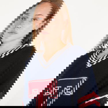 Пуловер Tommy Hilfiger Letterman Sweater Blue Тъмно синьо | DW0DW18519 C1G, 3