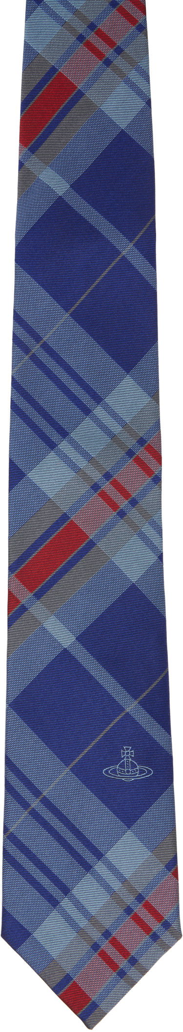 Шал Vivienne Westwood Vivienne Westwood Tartan 8.5 cm Tie Синьо | 81050004-W015W-, 0