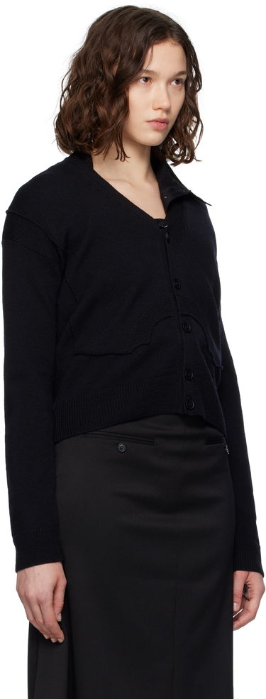 Пуловер Maison Margiela MM6 Maison Margiela Wool Knit Cardigan Черно | S52HP0032 M13139, 1