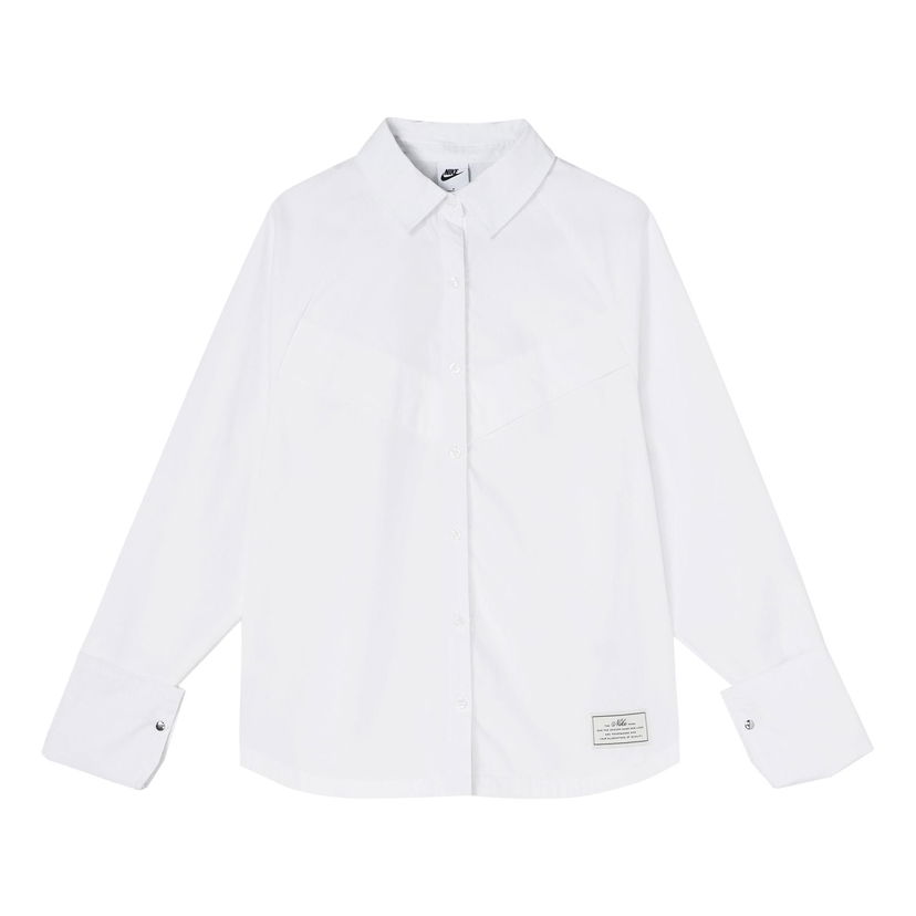 Риза Nike Nike NSW Icon Clash Woven Long Sleeve Shirt Бяло | DD5051-100