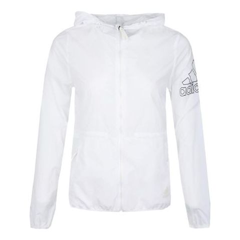 Суитчър adidas Originals Hooded Woven Jacket Бяло | FT2862