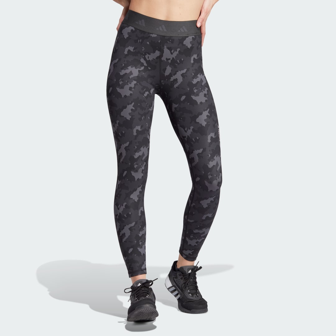 Клинове adidas Originals Techfit Camo 7/8 Leggings Черно | IJ6872, 0