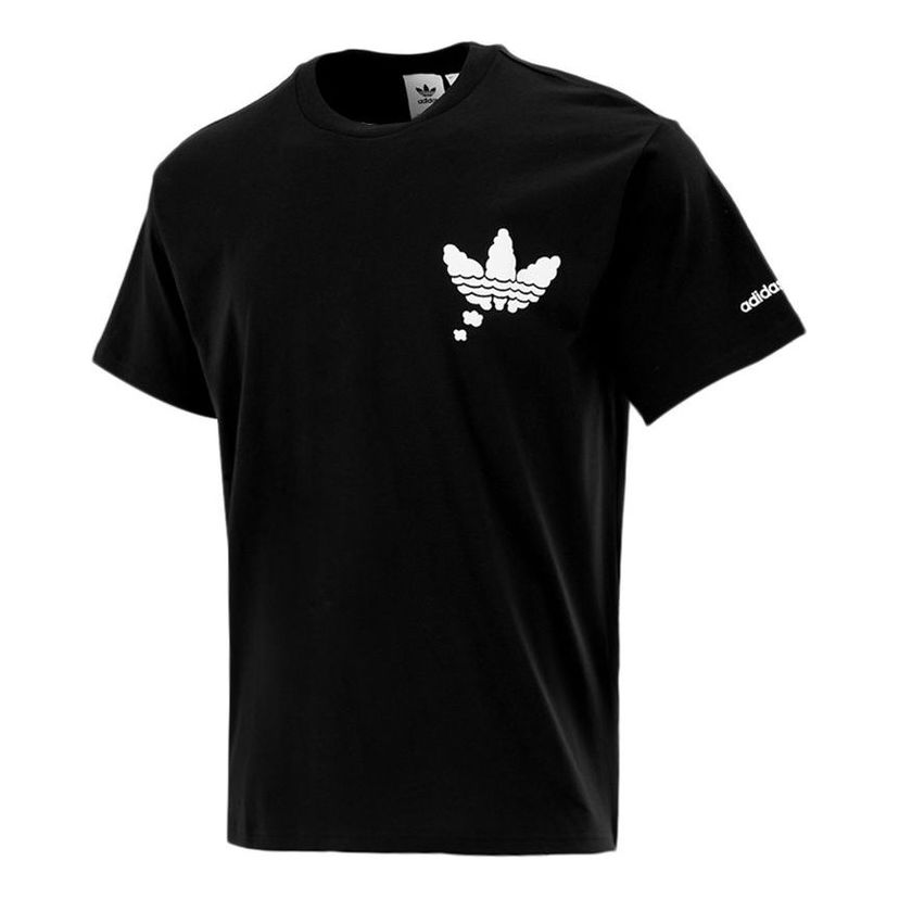 Тениска adidas Originals Clouds Logo Graphic T-Shirt Черно | H16233