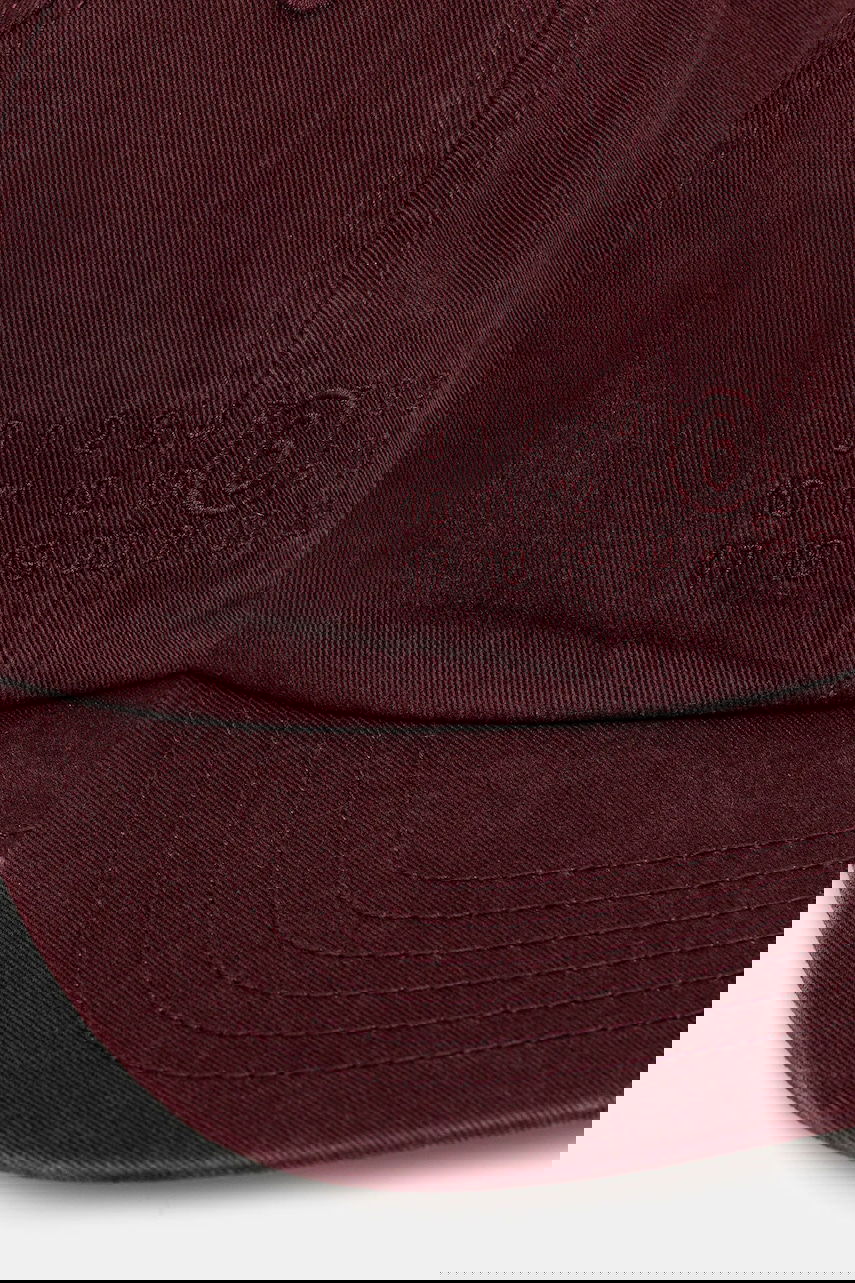Шапка с козирка Maison Margiela MM6 Maison Margiela Baseball Cap Бургунди | SH2TC0004.M35190.227, 1