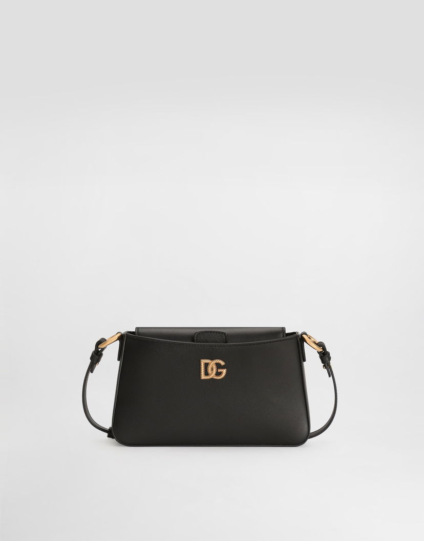 Чанта през рамо Dolce & Gabbana Calfskin Phone Mini Bag Черно | BI3466AK27480999