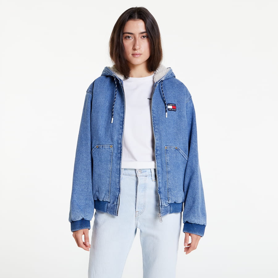 Яке Tommy Hilfiger Sherpa Hooded Trucker Denim Jacket Синьо | DW0DW14249 1A5, 0