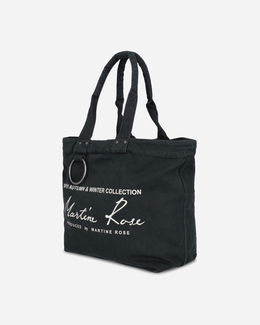 Голяма пазарска чанта Martine Rose Martine Rose Bondage Tote Bag Черно | 1207WP22414
