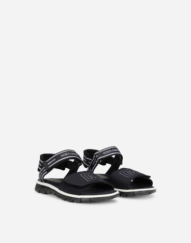 Кецове и обувки Dolce & Gabbana Dolce & Gabbana Technical Fabric Sandals With Dg Logo Черно | DA5061AY2338B939, 1