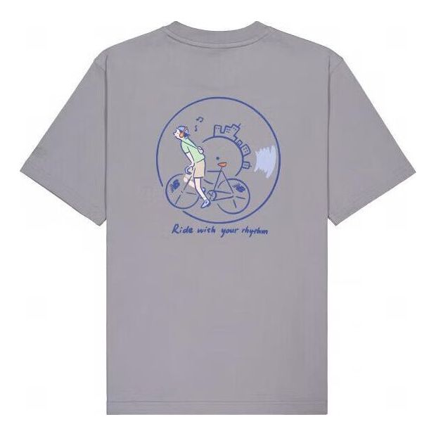 Тениска New Balance PK Illustration Graphic Tee Сиво | NEE26011-GR