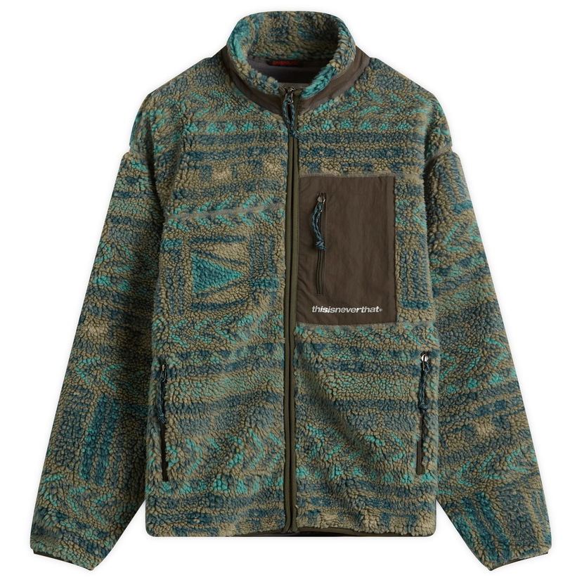 Яке thisisneverthat SP Sherpa Fleece Jacket Зелено | TN253BOWHS01-OLV