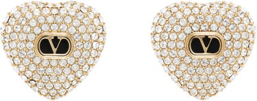 Обеци Valentino Valentino Garavani Crystal Heart Earrings Металик | 6W2J0Y68VTI, 0