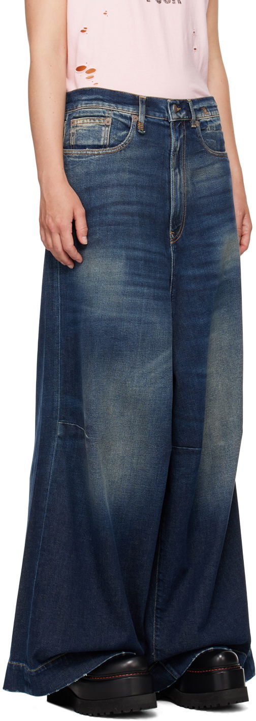 Дънки R13 R13 Jesse Wide Leg Jeans Синьо | R13WD082 D144A, 1