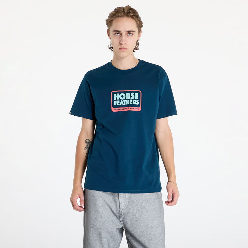 Тениска Horsefeathers Millennium T-Shirt Pond M Тъмно синьо | SM1358C