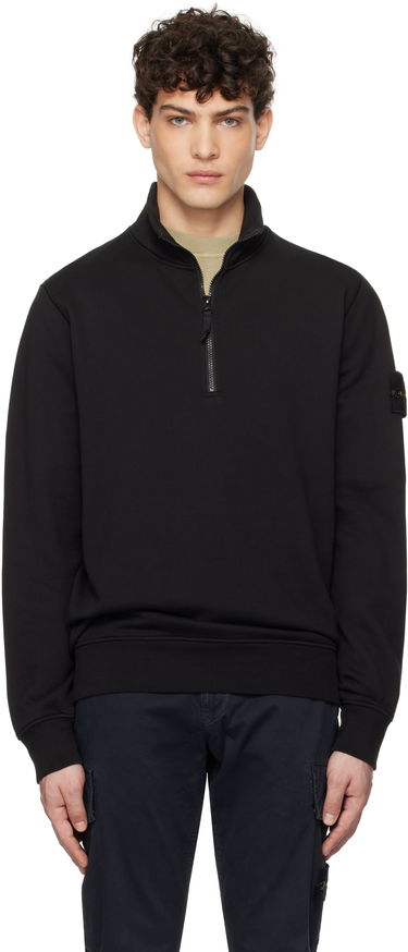 Суитчър Stone Island Fleece Sweatshirt Черно | K1S156100619S0051, 0