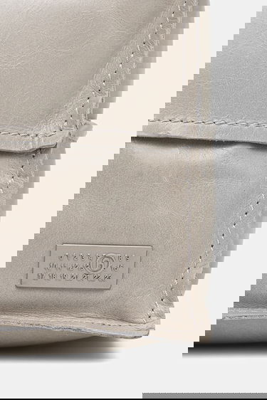 Чанта през рамо Maison Margiela MM6 Maison Margiela Leather Paneled Shoulder Bag Сиво | SB5WD0031.P8490.T1019, 4