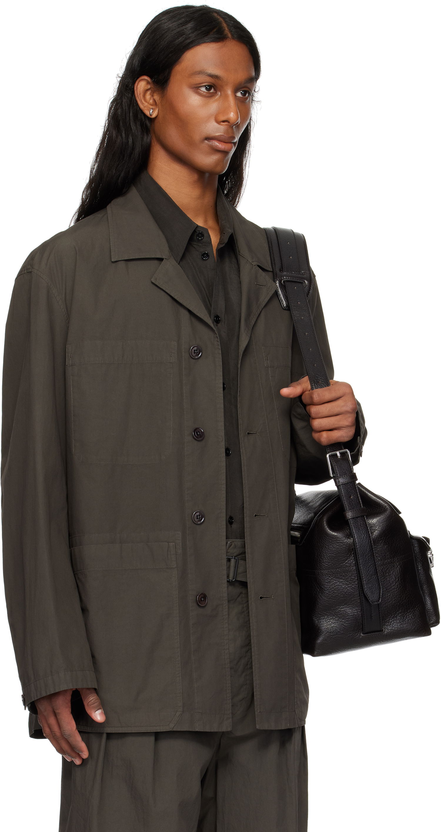 Дамска чанта LEMAIRE Lemaire Workwear Shirt Jacket Зелено | OV1013 LF1356, 1