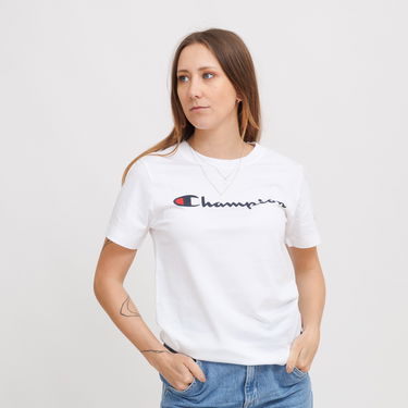 Тениска Champion Champion Script Logo T-Shirt Бяло | 118090-WW001, 0
