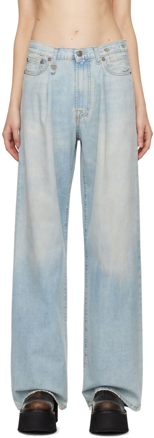 Дънки R13 R13 Damon Pleated Jeans Синьо | R13W3147-897A, 0