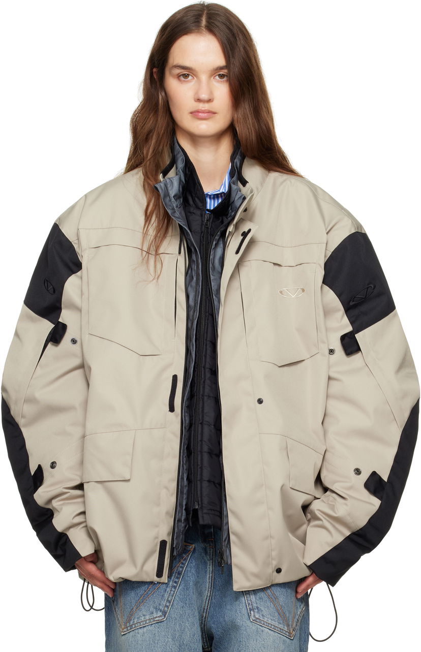Парка VETEMENTS Vetements Biker Parka and Liner Jacket Set Бежово | UH76OJ750S