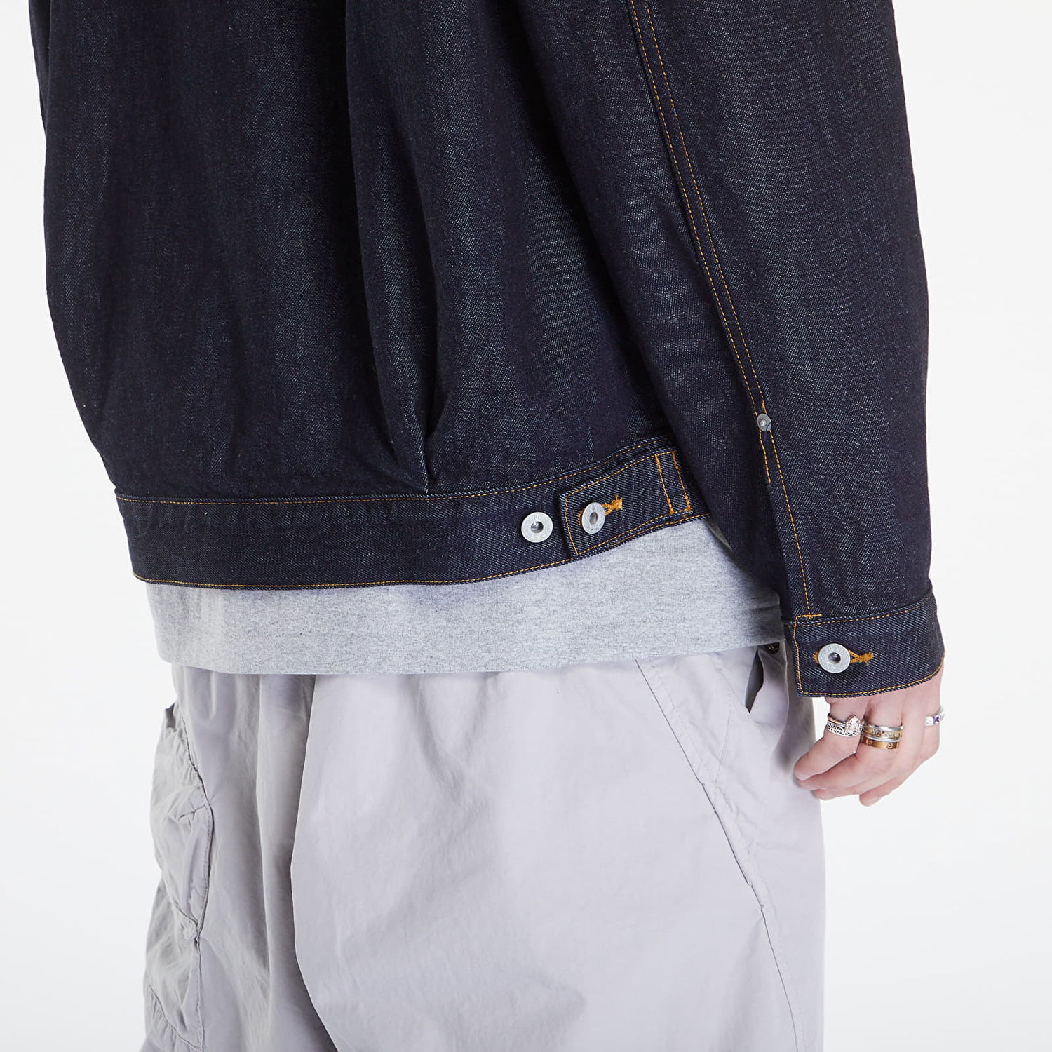 Яке BAPE A BATHING APE Sta Denim Jacket Type-02 Navy Blue Тъмно синьо | 001LJK301002M ING, 1