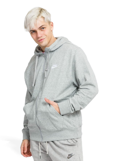 Суитчър Nike NSW Club Hoodie FZ FT Сиво | BV2648-063