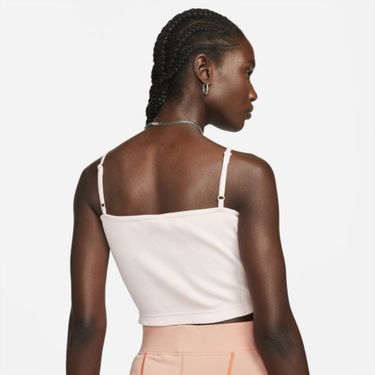 Съкратен топ Nike Ribbed Crop Top Розово | DM6737-610, 1