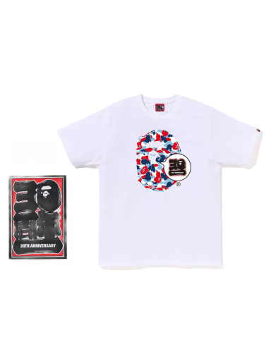 Тениска BAPE Store Paris 30th Anniversary Ape Head Tee Set Бяло | 1J22-110-045