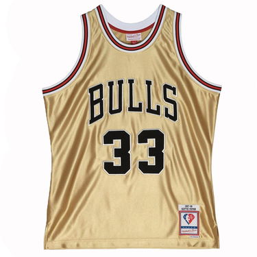 Фланелка Mitchell & Ness Chicago Bulls Scottie Pippen 75th Swingman Jersey Металик | SMJY4398-CBU97SPIGOLD, 0