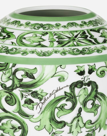 Домашен декор Dolce & Gabbana Dolce & Gabbana Large Amphora Porcelain Vase Зелено | TCC198TCAMZUV011, 2