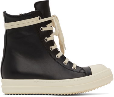 Кецове и обувки Rick Owens Ramones High 'Black Milk' Черно | RP02B6890 LPO, 0