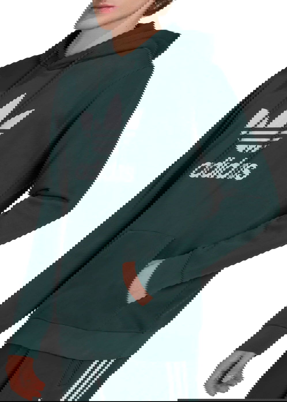 Суитчър adidas Originals Hoodie Trefoil Зелено | hk7270, 0