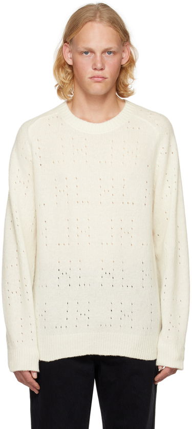 Пуловер Helmut Lang Crewneck Knit Sweater Бяло | M10HM702, 0