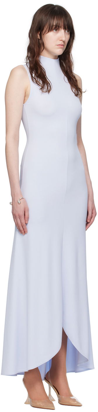 Pокля Courrèges Mock Neck Maxi Dress Синьо | 224JRO425JS0066, 1